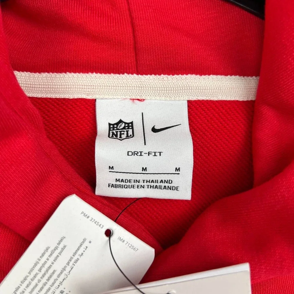 Nike Kansas City Chiefs Dri-Fit Hoodie Women Medium Red NFL Pullover New M